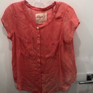 Free people peach blouse